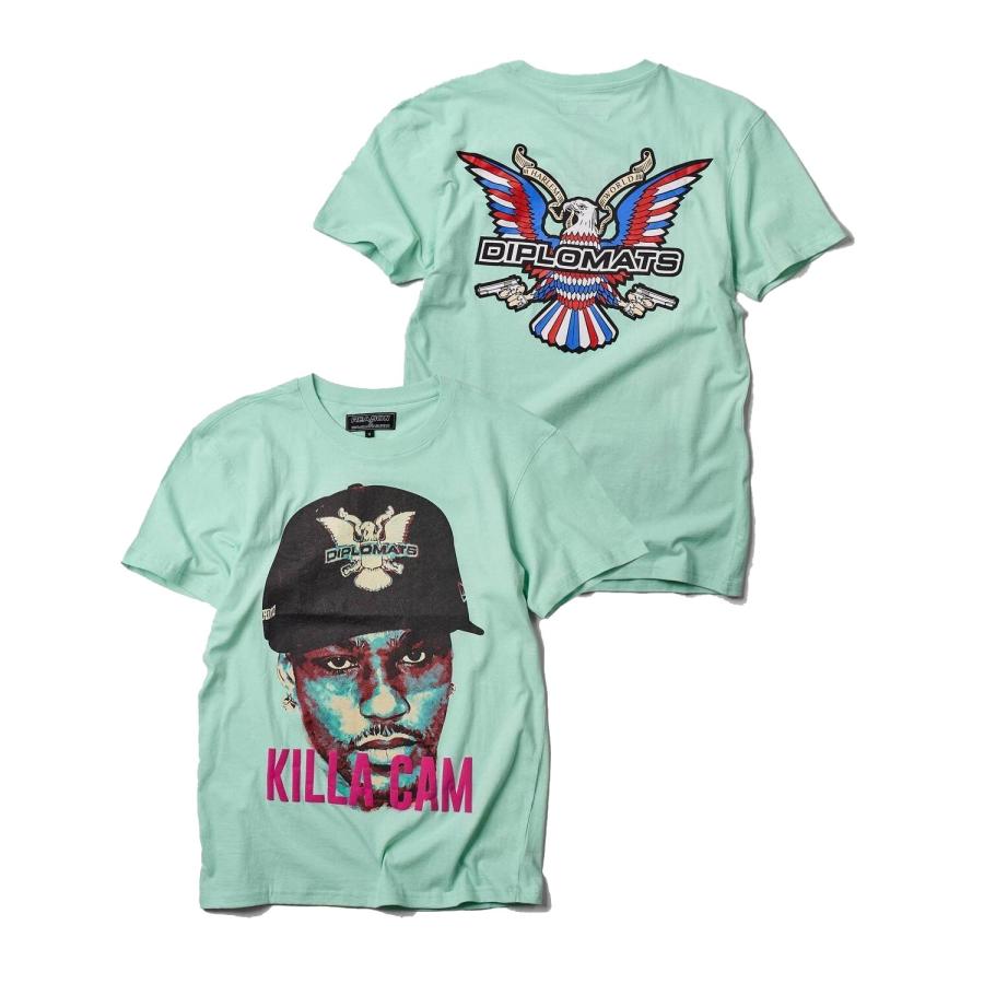 REASON NYC x DIPROMATS DIPSET CAM'RON PORTRAIT コラボTシャツ ティール 半袖 TEE Teal リーズンクロージング x ディプロマッツ(ディップセット)｜atomicdope｜03