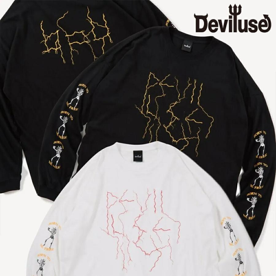 Deviluse Lightning ロンT 長袖 L/S T-shirts デビルユース