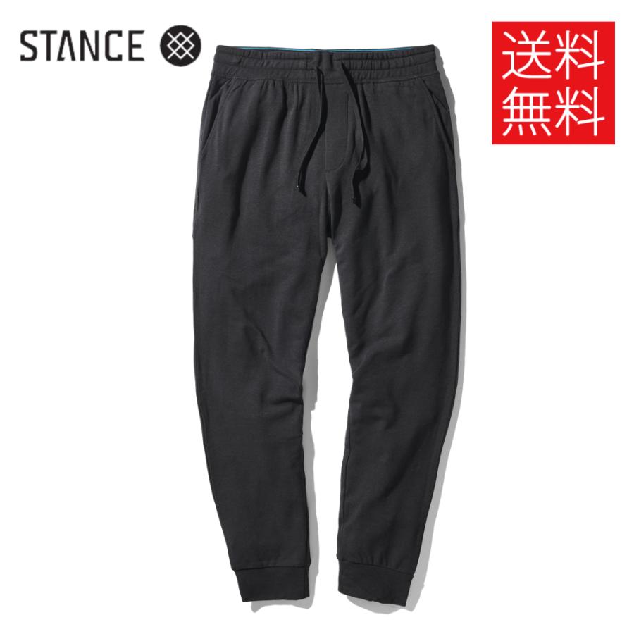 STANCE SHELTER ジョガー パンツ ブラック 黒 無地 JOGGER PANTS Black スタンス メンズ レディース 男女兼用 | STANCE