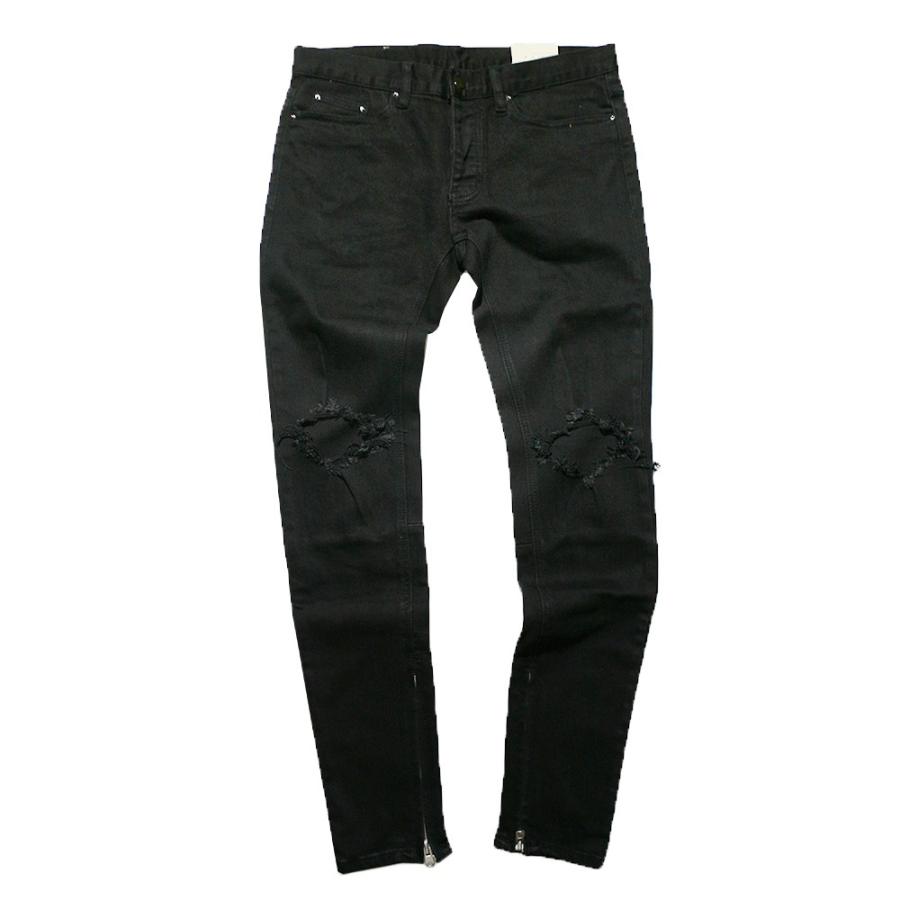 mnml ミニマル M1 クラッシュ スキニー デニム パンツ ダメージ