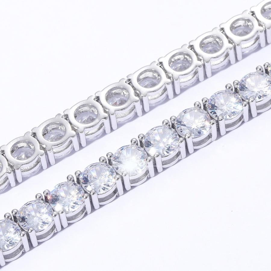 ole only CZ Diamond 4mm テニスチェーン ネックレス CZダイヤ