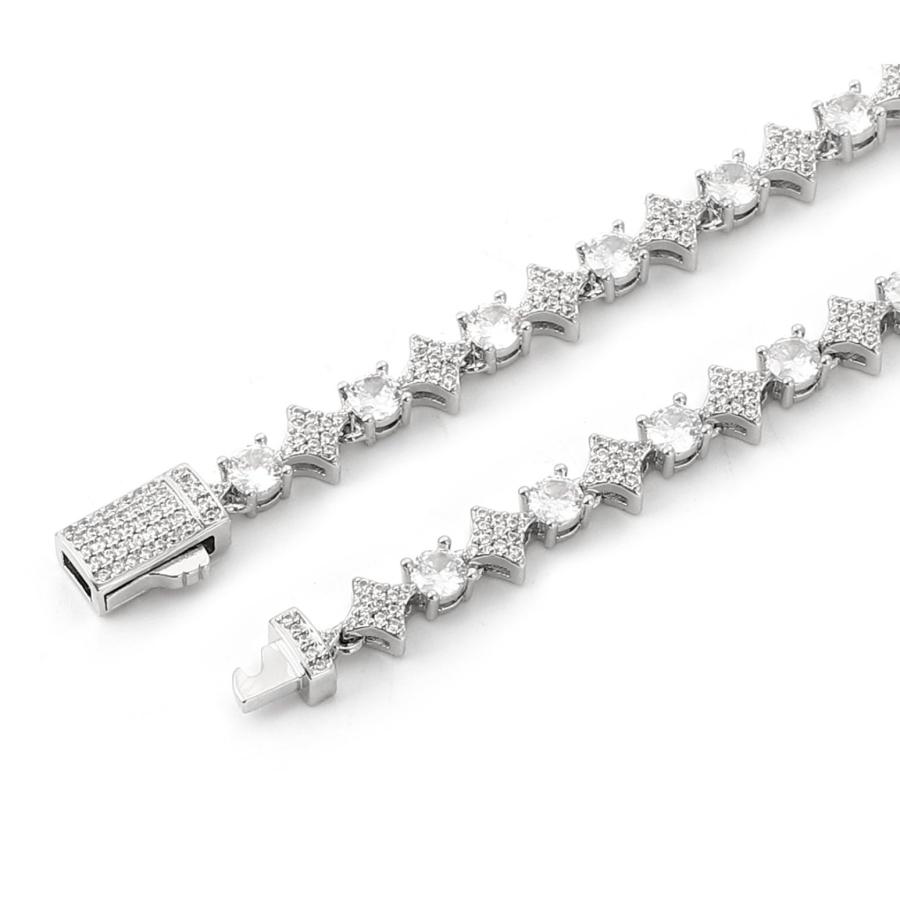 $ole only Starlink 6mm テニスチェーン スター型 ネックレス CZダイヤ シルバー 銀 Tennis Chain Necklace Silver ソールオンリー |  | 03