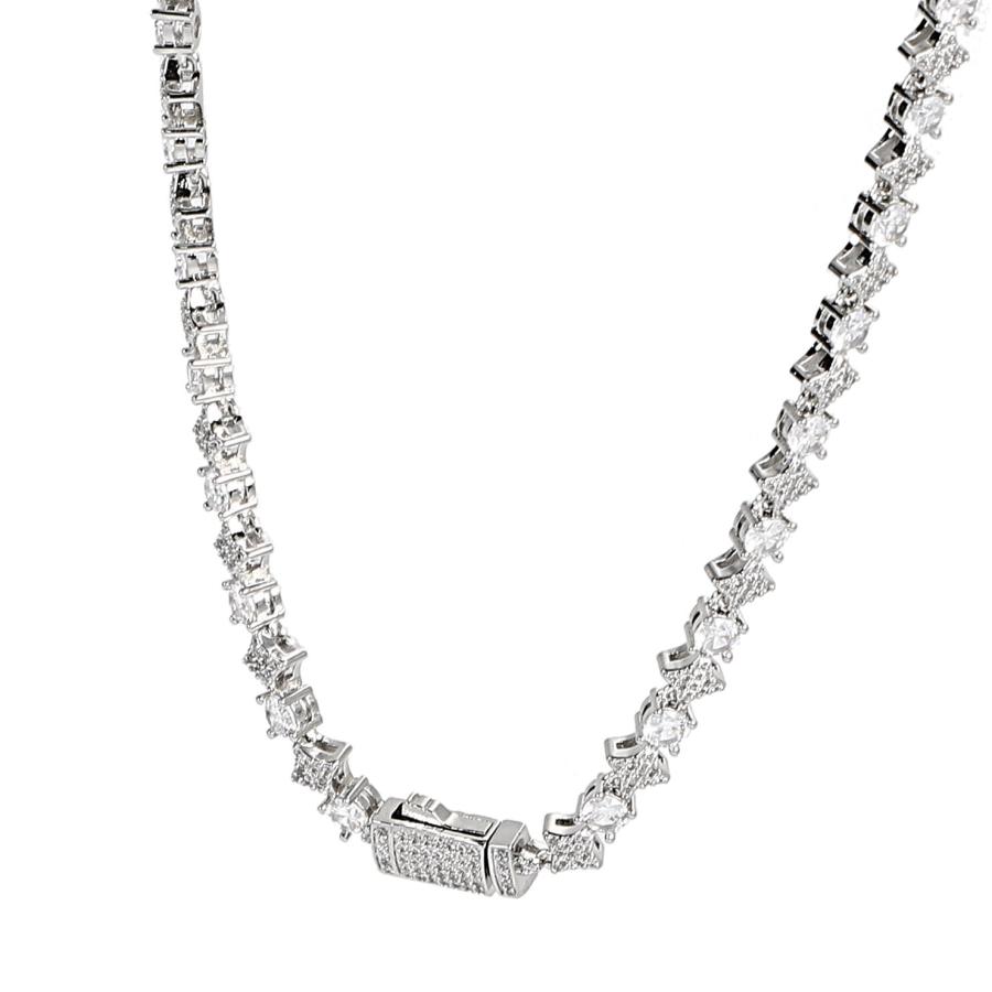 $ole only Starlink 6mm テニスチェーン スター型 ネックレス CZダイヤ シルバー 銀 Tennis Chain Necklace Silver ソールオンリー |  | 04