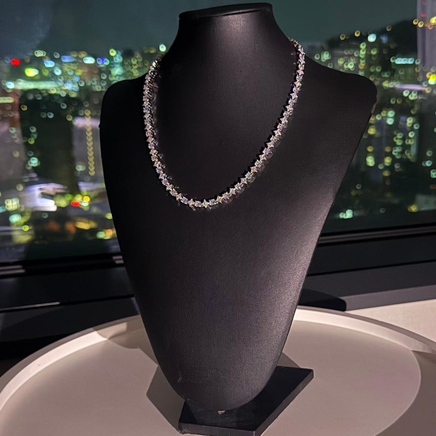 $ole only Starlink 6mm テニスチェーン スター型 ネックレス CZダイヤ シルバー 銀 Tennis Chain Necklace Silver ソールオンリー |  | 06