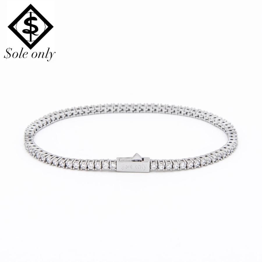 $ole only CZ Diamond 2mm ブレスレット CZダイヤ シルバー 銀 Bracelet Silver ソールオンリー | 