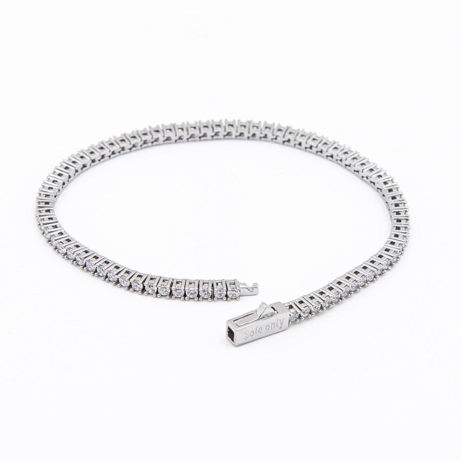 $ole only CZ Diamond 2mm ブレスレット CZダイヤ シルバー 銀 Bracelet Silver ソールオンリー |  | 01