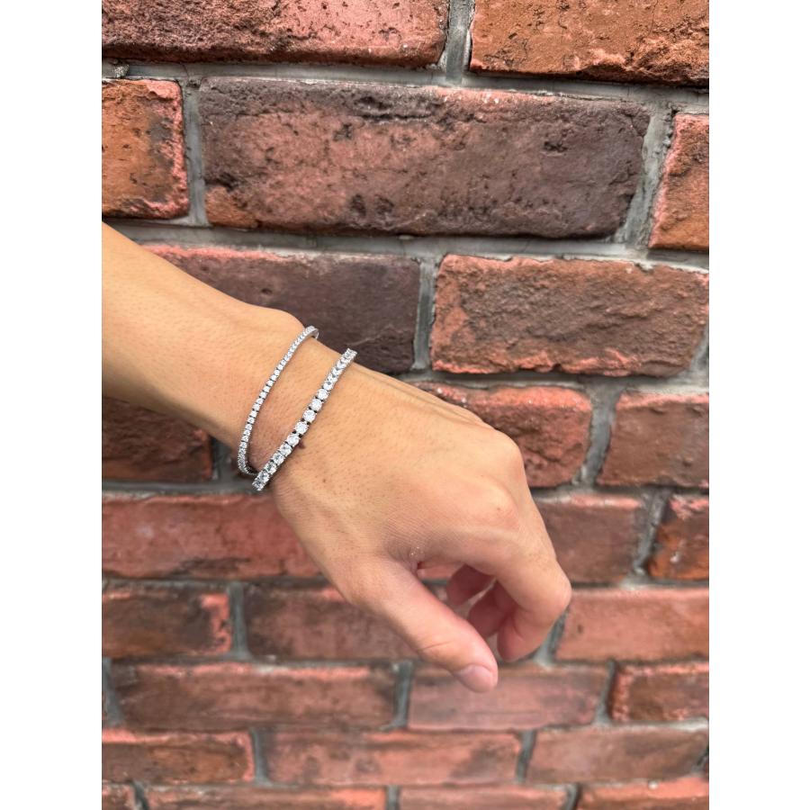$ole only CZ Diamond 2mm ブレスレット CZダイヤ シルバー 銀 Bracelet Silver ソールオンリー |  | 05