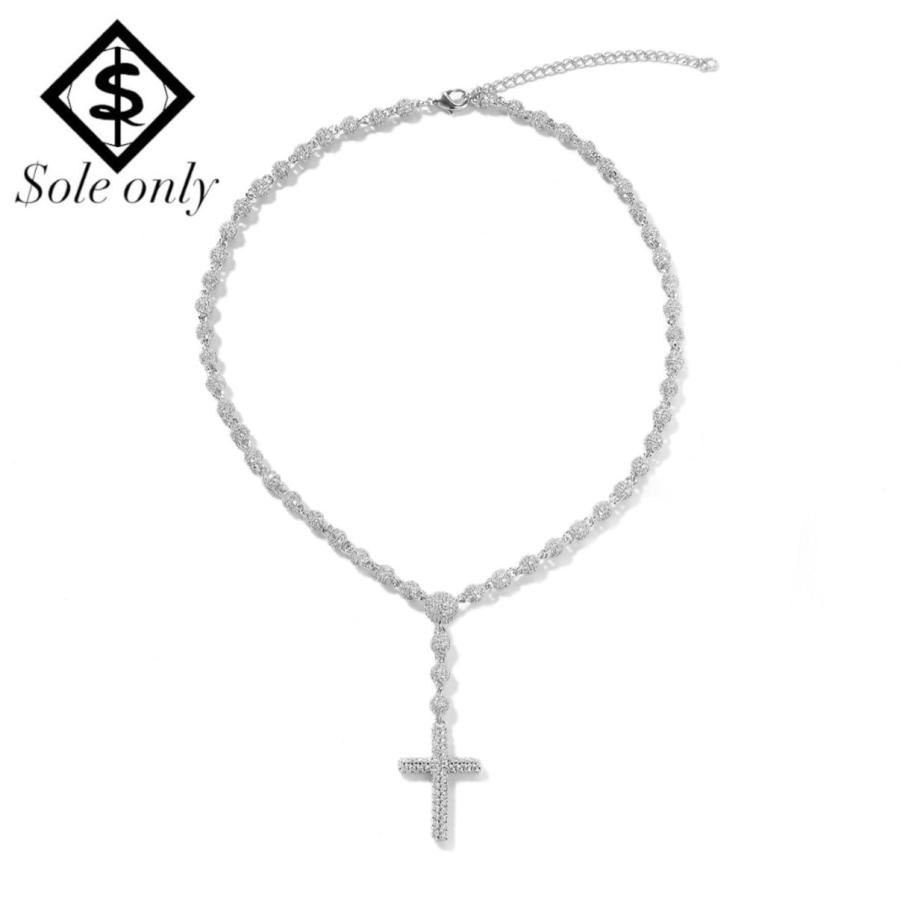 $ole only Rosario Cross ネックレス ロザリオ クロス シルバー 銀 Necklace Silver ソールオンリー メンズ レディース ユニセックス 男女兼用 | 