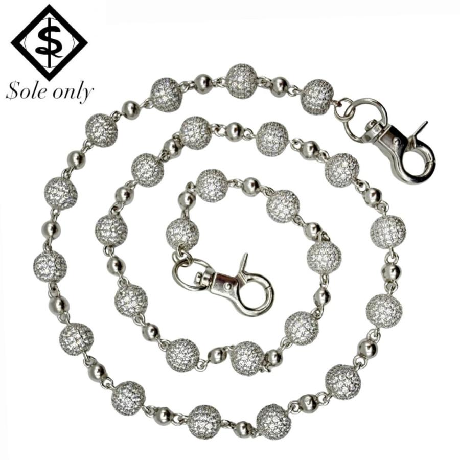 $ole only ソールオンリー Sphere スフィア wallet chain ウォレットチェーン バッグチャーム CZダイヤ シルバー 銀 Silver | 