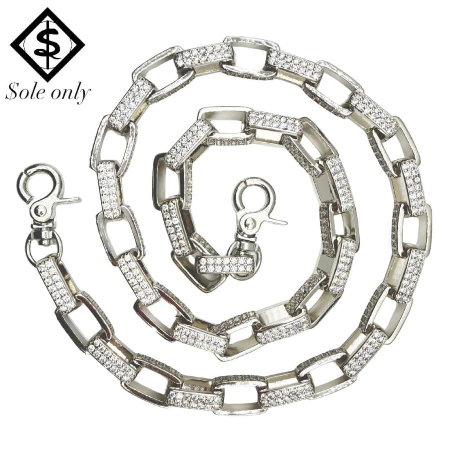 $ole only ソールオンリー CZ Diamond Box ボックス wallet chain ウォレットチェーン バッグチャーム CZダイヤ シルバー 銀 Silver | 