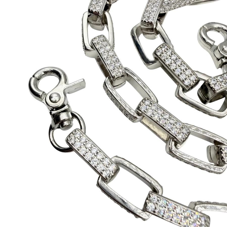 $ole only ソールオンリー CZ Diamond Box ボックス wallet chain ウォレットチェーン バッグチャーム CZダイヤ シルバー 銀 Silver |  | 01