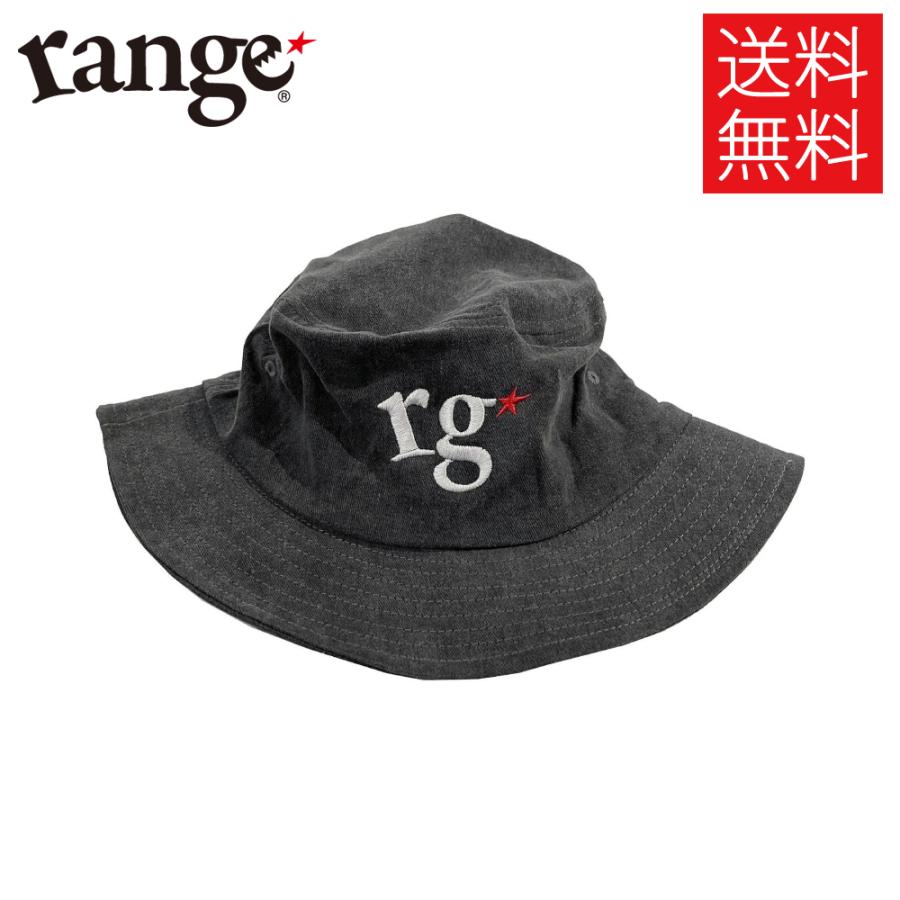 range rg★ バケットハット バケハ ブラック 帽子 黒 bucket hat with code レンジ ワンサイズ rg24sp