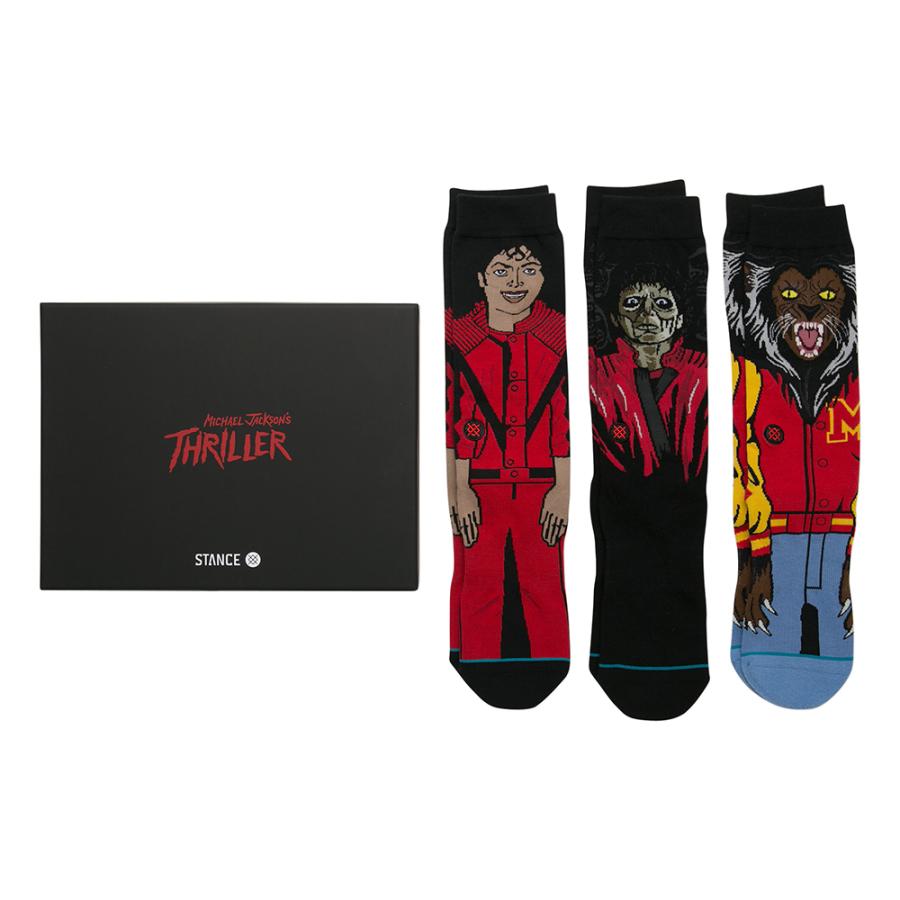 スタンス STANCE x Michael Jackson THRILLER 3 PACK ソックス3足