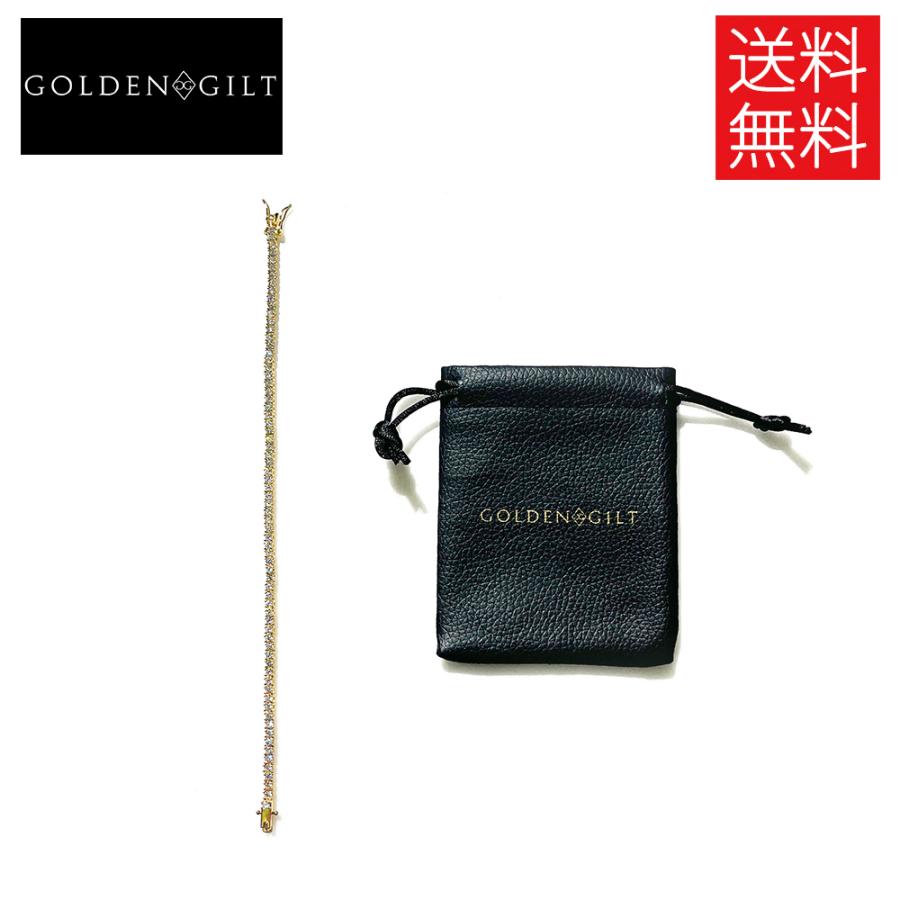 ゴールデンギルト GOLDEN GILT 2.5mm Tennis ゴールド ブレスレット 金 Bracelet 18K Gold