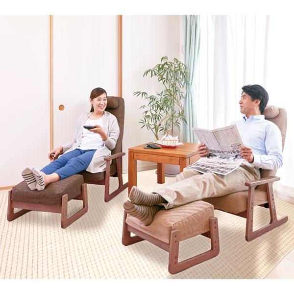 ピントチェアーリビング（ブラウン・チェアーのみ・オットマン別売