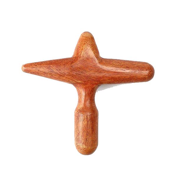 送料無料 ツボ押しグッズ ツボ押し 人気ブレゼント ウッド マッサージ棒 クロスタイプ つぼ押し ツボ押しタイ式マッサージ ツボ刺激 タイ直輸入 ツボ