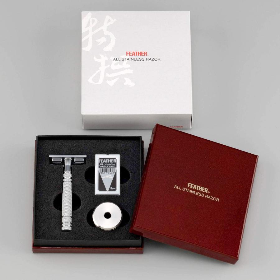 送料無料！FEATHER フェザー 特選 両刃 オールステンレスレザー N（替