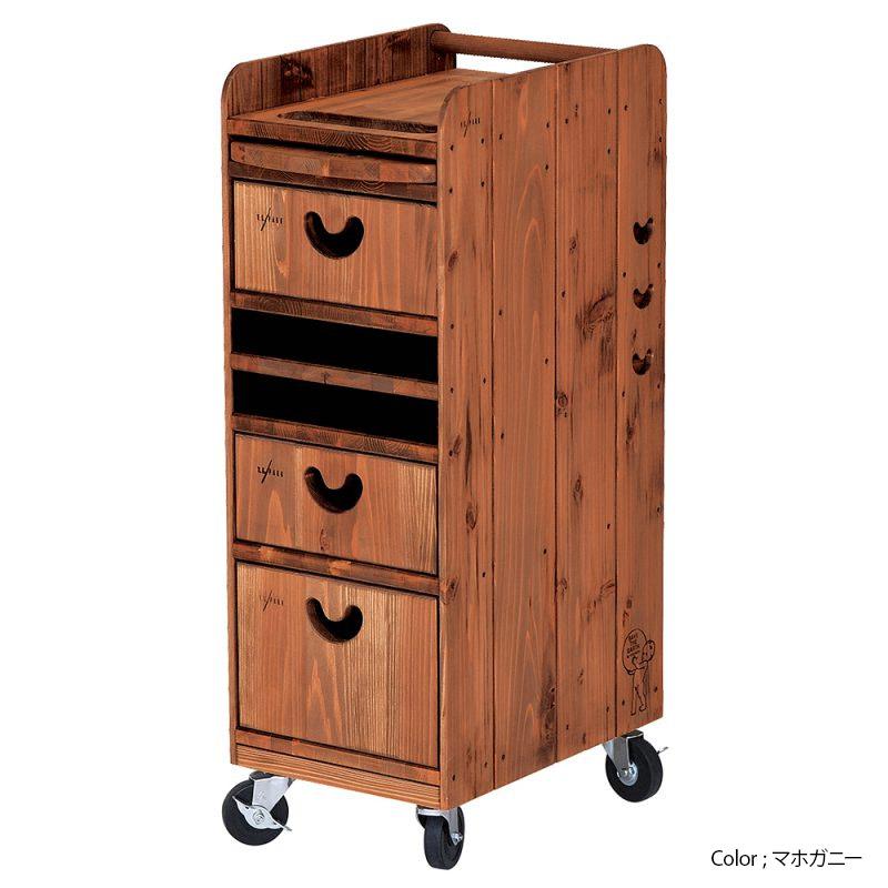 Y.S PARK（ワイエスパーク）木製 ウッドワゴン YS-F11【オールナチュラルウッド 木製ワゴン 収納 マルチワゴン マルチパーパス マルチ】 |  | 10