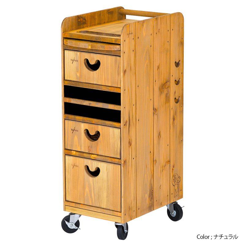 Y.S PARK（ワイエスパーク）木製 ウッドワゴン YS-F11【オールナチュラルウッド 木製ワゴン 収納 マルチワゴン マルチパーパス マルチ】 |  | 02