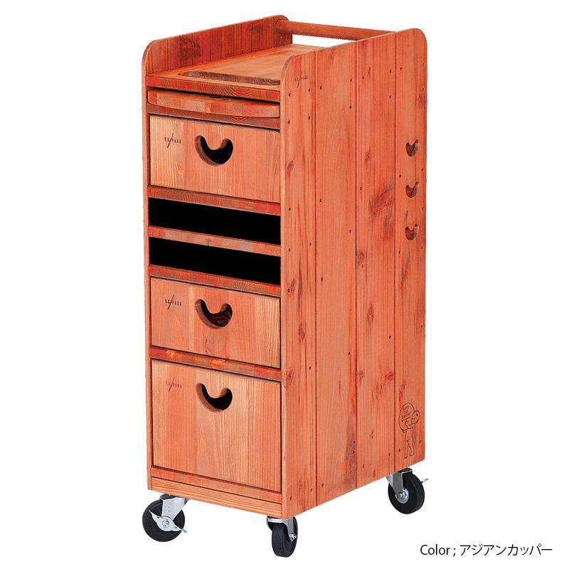 Y.S PARK（ワイエスパーク）木製 ウッドワゴン YS-F11【オールナチュラルウッド 木製ワゴン 収納 マルチワゴン マルチパーパス マルチ】 |  | 05