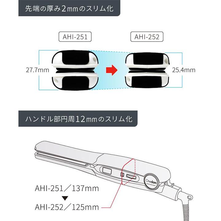ワンダム プロフェッショナル アイロン AHI-252 ホワイト 新品未使用 ワンダム スタンダードアイロンAHI-252WH（ホワイト）The Standard