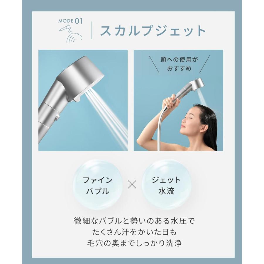 SALONIA（サロニア） シャワーヘッド ファインバブルクリア 美容バブル