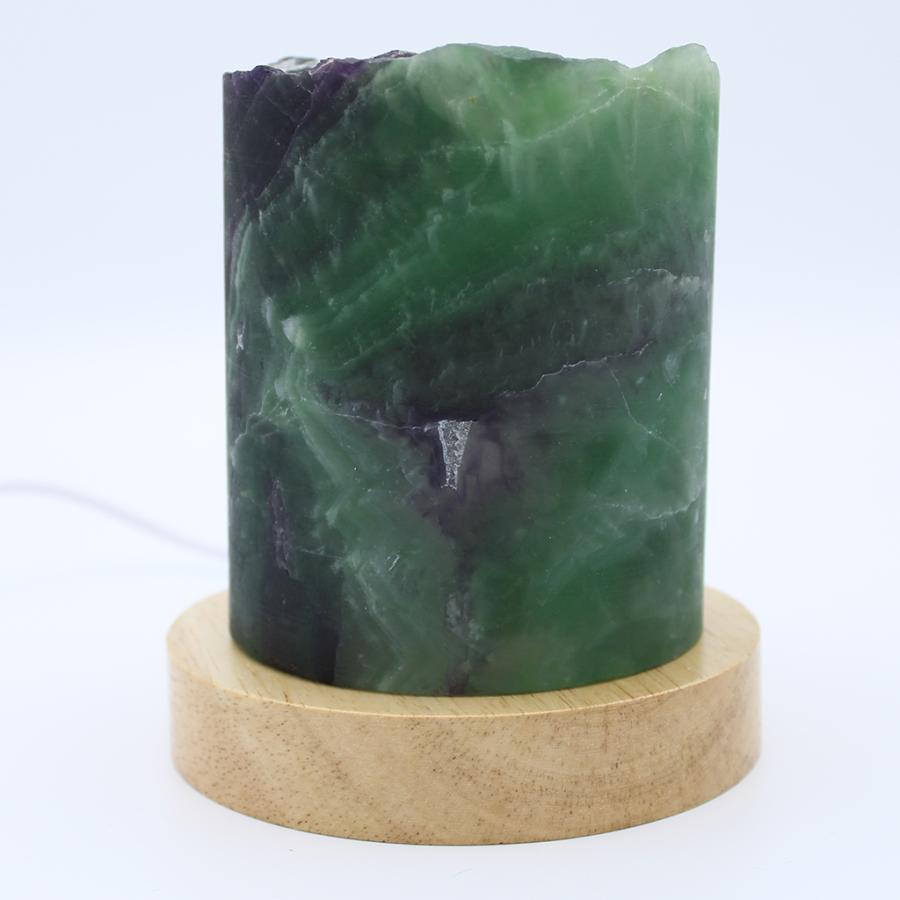 卓上ライト LED フローライト 中国産 筒型 台座付き USB用コンセント