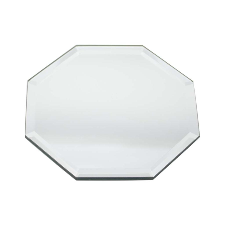 八角鏡 10cm おしゃれ 玄関 風水 八角形 鏡 縁起物 卓上 ミラー 開運