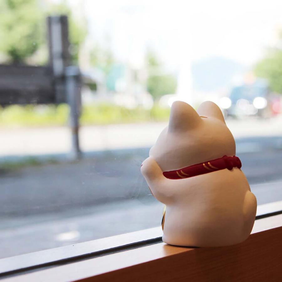 ぺったり招き猫 全2色 猫グッズ 和雑貨 縁起物 インテリア 癒しグッズ