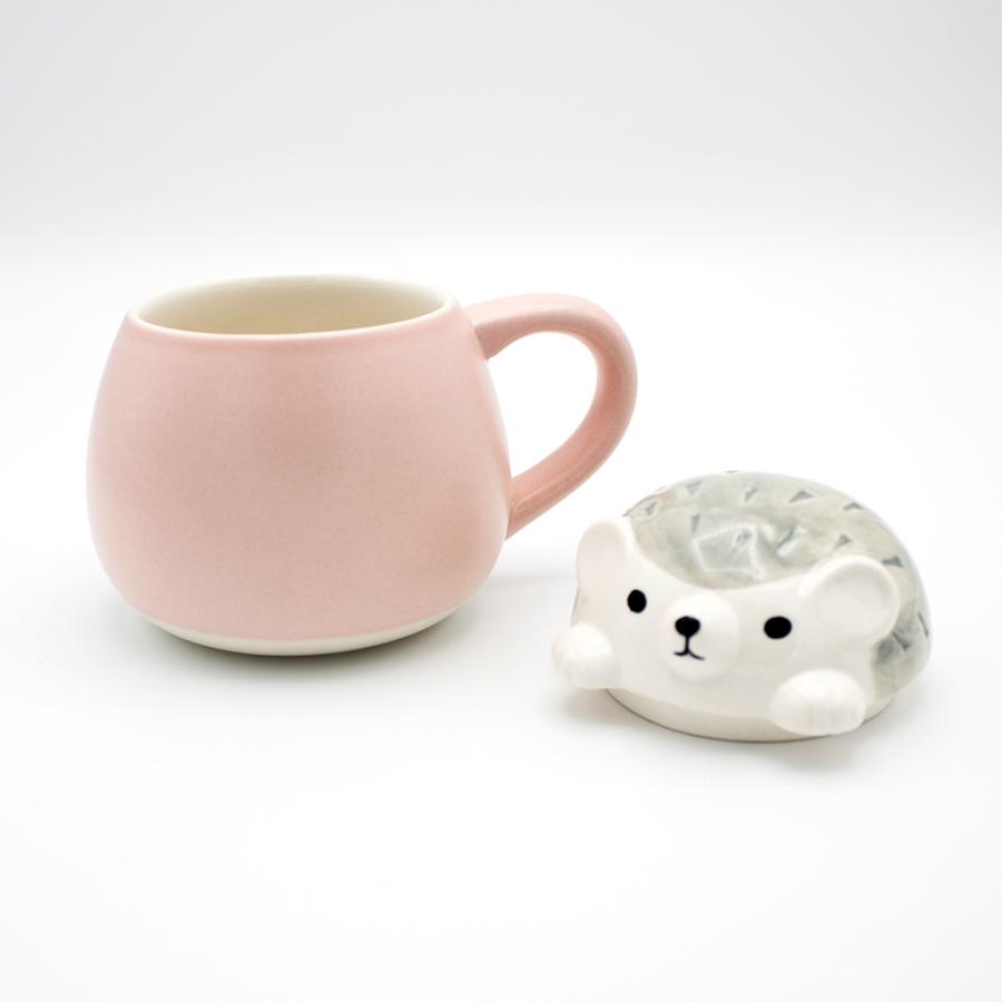 マグカップ 蓋付き すっぽりマグ ハリネズミ 陶器製 おしゃれ かわいい