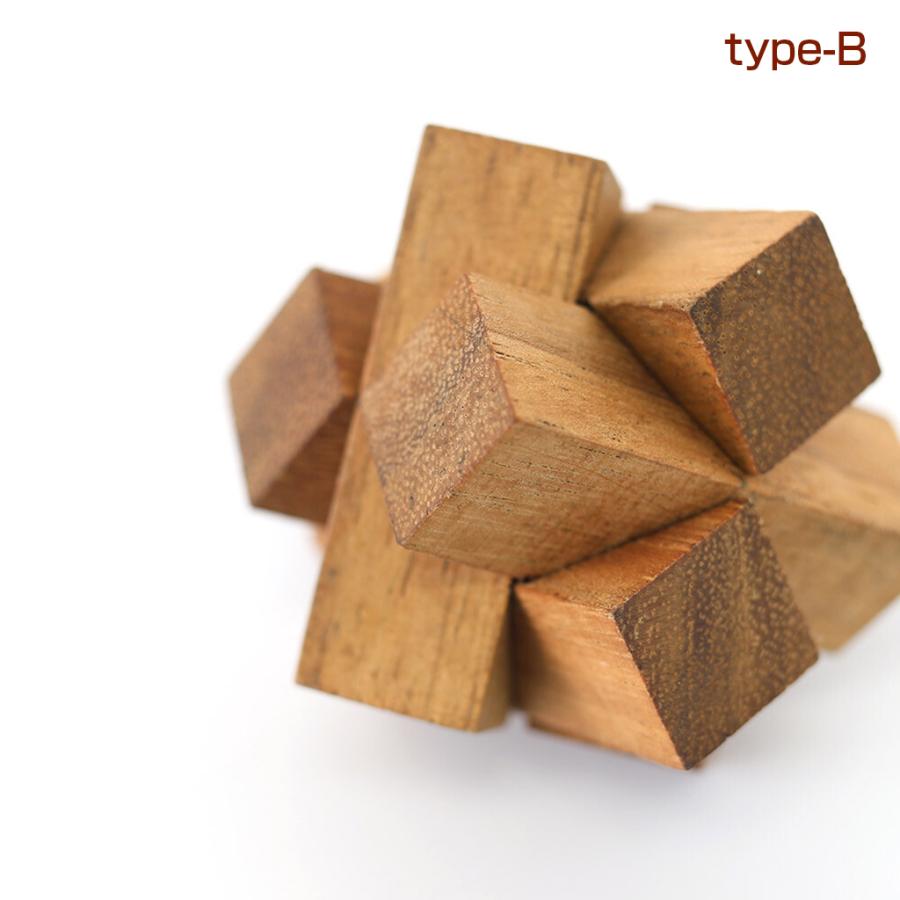 立体パズル 木製 ウッドパズル テトラポッド 全2種 木工 木のおもちゃ