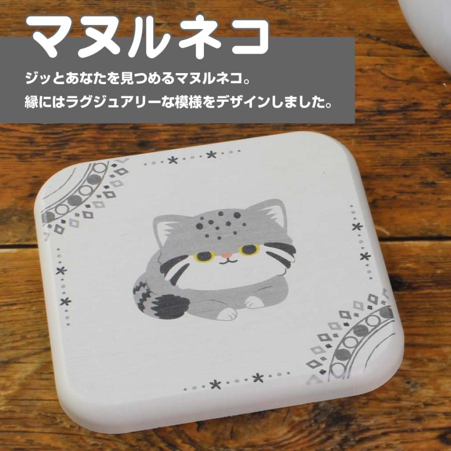 コースター 珪藻土 吸水 空鐘 オリジナルアート シマエナガ クジラ