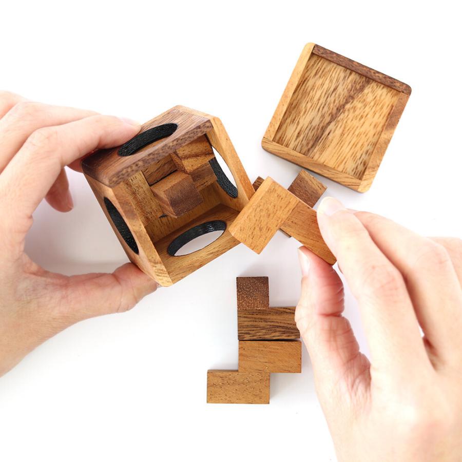 予約販売 立体パズル 木製 ウッドパズル キューブ ソーマキューブ 箱詰めパズル 木工 木のおもちゃ 脳トレ 玩具 頭の体操 おしゃれ ギフト Aynaelda Com