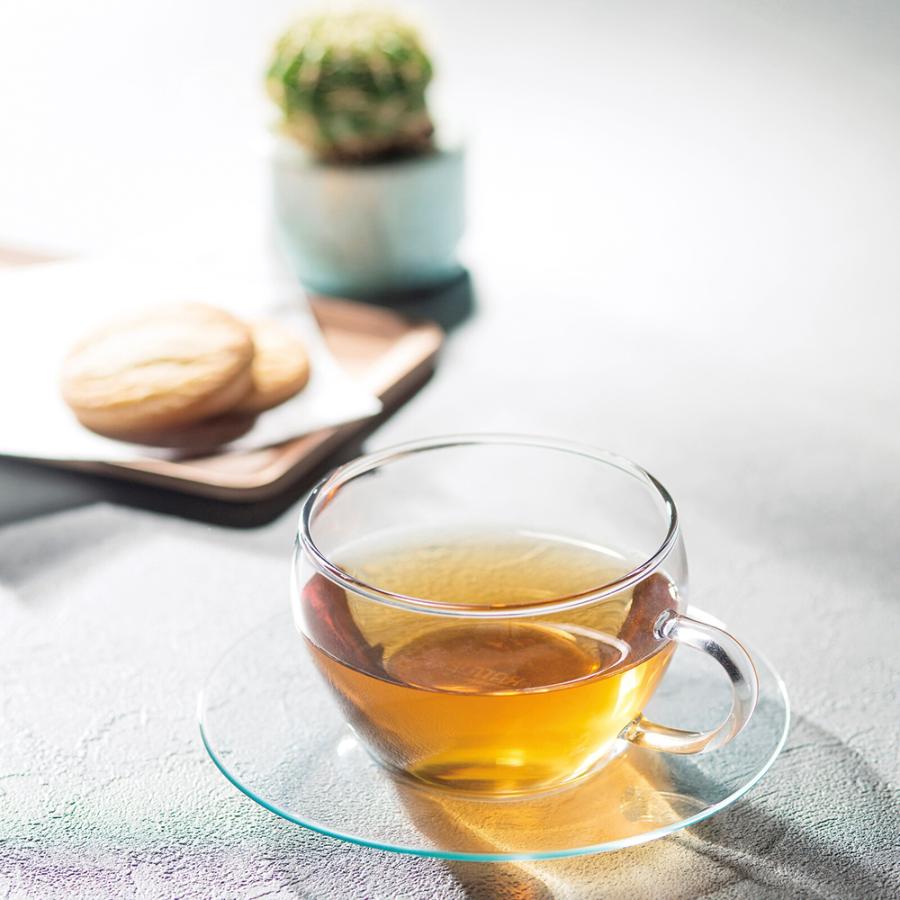 耐熱ガラス ティーカップ ソーサー 250ml おしゃれ ソーサー付きカップ