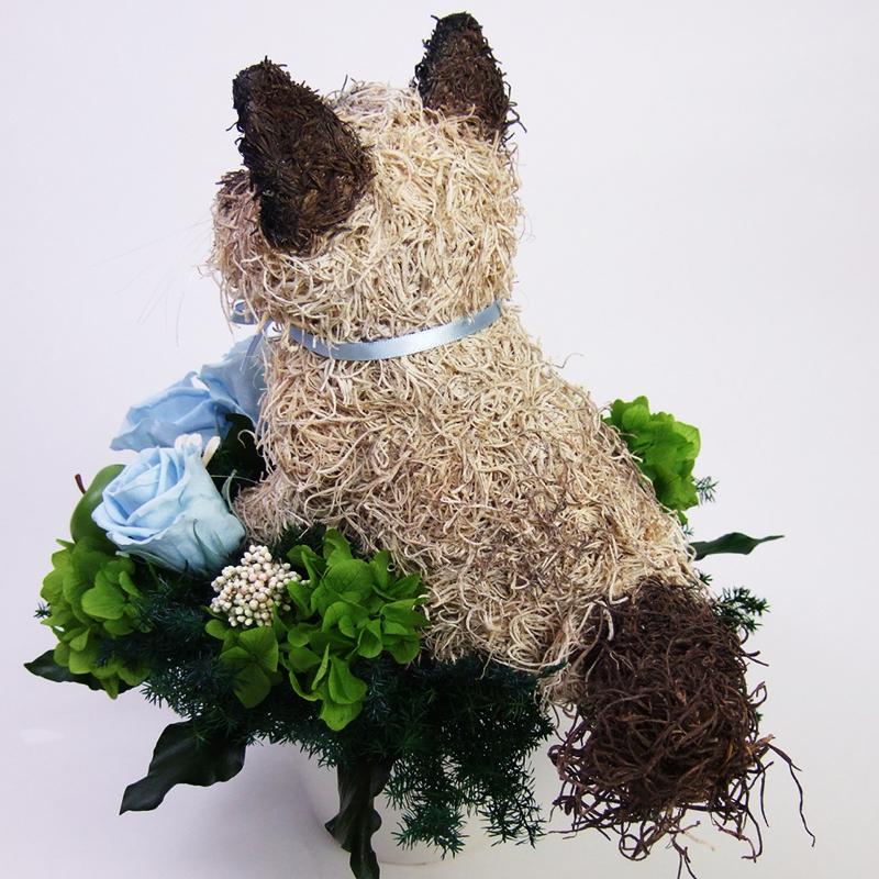 プリザーブドフラワーアレンジ猫 ヒマラヤンのプリザーブドフラワーアレンジPretty 誕生日など 