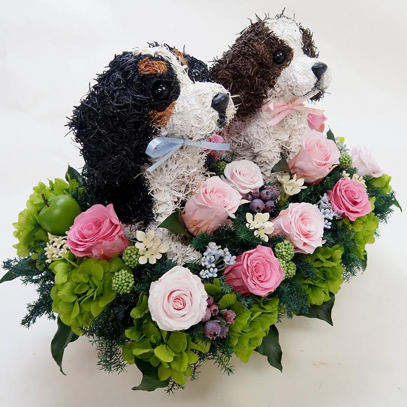 送料無料 ウェルカムドッグ キャバリアのプリザーブドフラワーアレンジ犬 結婚祝い ウエディング ギフト プレゼント Dog Cavalier Welcome P 動物トピアリー アトリエ花倶楽部 通販 Yahoo ショッピング 楽天ランキング1位 Jeannesauve Org