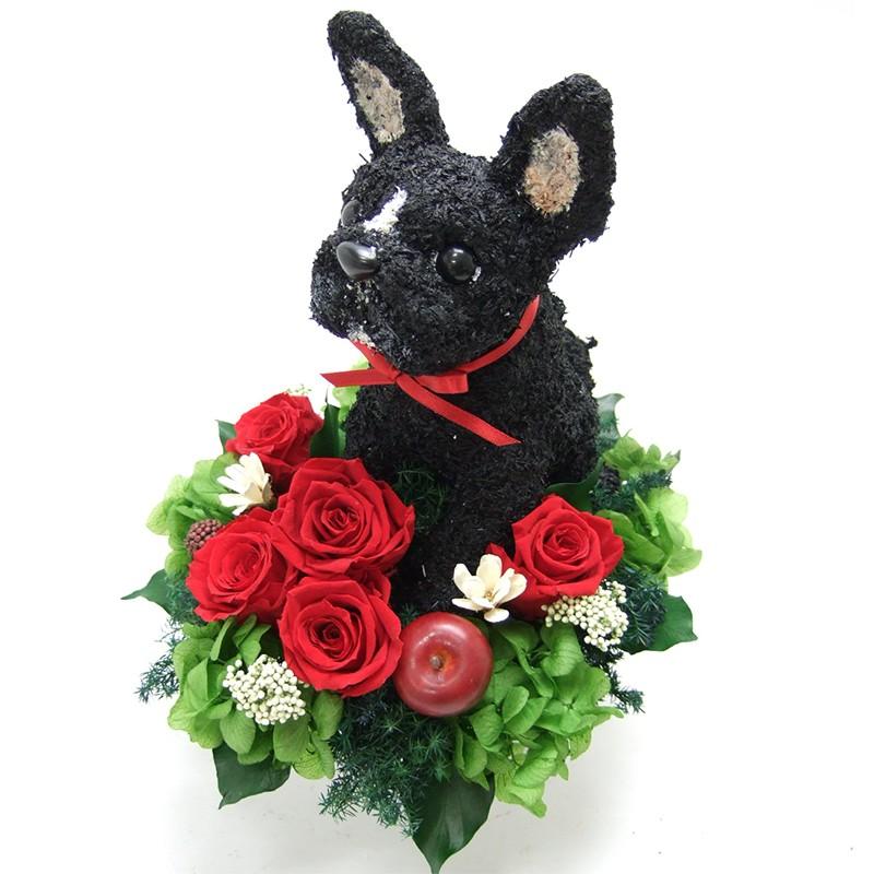 プリザーブドフラワーアレンジ犬 フレンチブルドッグ Pretty 結婚祝い 誕生日 ギフト プレゼント 開店祝い 動物病院開院祝い ペットのお悔やみ プレゼント ギフト 動物病院開院祝い プリザーブドフラワーアレンジ犬 開店祝い ペットのお悔やみ Pretty 結婚祝い フレンチブルドッグ 誕生日 DGJ1584024025(14300円)