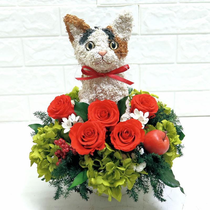 最新人気 プリザーブドフラワーアレンジ猫 三毛猫 Pretty 結婚祝い 誕生日 ギフト プレゼント 開店祝い 動物病院開院祝い ペットのお悔やみ Tortoiseshellcatt Pretty 動物トピアリー アトリエ花倶楽部 通販 Yahoo ショッピング 年最新海外 Puddlesandsun Co Uk