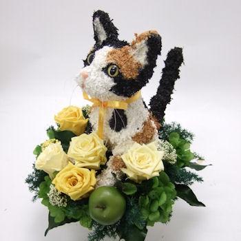 最新人気 プリザーブドフラワーアレンジ猫 三毛猫 Pretty 結婚祝い 誕生日 ギフト プレゼント 開店祝い 動物病院開院祝い ペットのお悔やみ Tortoiseshellcatt Pretty 動物トピアリー アトリエ花倶楽部 通販 Yahoo ショッピング 年最新海外 Puddlesandsun Co Uk