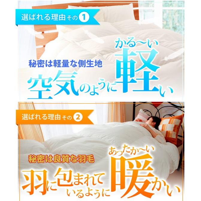 伊藤清商店 羽毛布団 ホワイトダック ダウン 85％ スーパーロング