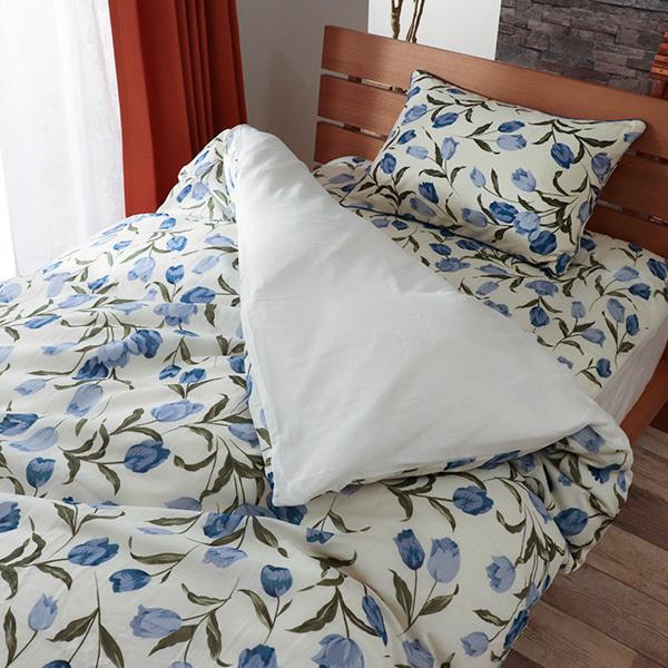 日本産掛け布団カバー 掛布団カバー 速乾 フラワー 花柄 チューリップ