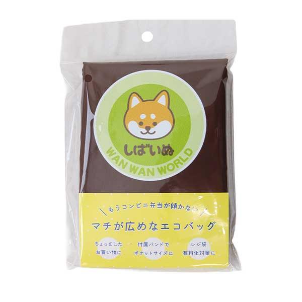 ワンワンワールド エコバッグ エコバック コンビニサイズ マチ付き