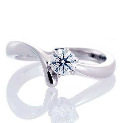 Amazon | 婚約指輪 エンゲージリング ダイヤモンド プラチナ 0.3ct GIA 