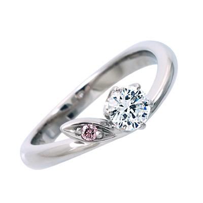 エンゲージリング　婚約指輪　ダイヤモンド　プラチナ　リング　0.3ｃｔ　「Crop of love」鑑定書付　F-VS2-H&C｜atorie-shun