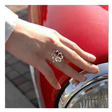 リング 指輪 シルバー925 4つ葉 クローバー 幸せモチーフ ギフト
