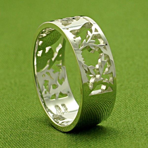 動物 切り絵 リング 指輪 シルバー925 作家 米原 早川鉄兵 ギフト