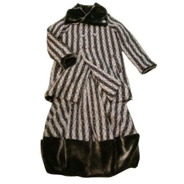 子供服 キッズ 女の子 もこもこフェイクファー付きロングコート バルーンスカート セットアップ 50 Off 140cm 150cm チャコールグレー t Www Unipymes Com