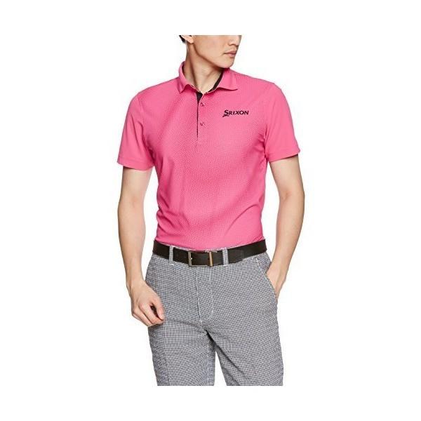 SRIXON スリクソンbyデサント メンズゴルフウェア 半袖ポロシャツ 最大58％オフ！ ピンク 返品交換不可 30％OFF L寸 RGMLJA19