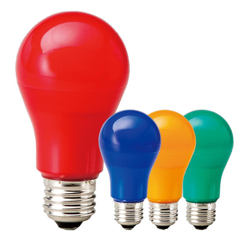 保温電球 オレンジ色 カラー電球 LED電球 オレンジ色 橙色 口金 E26 防水 調光