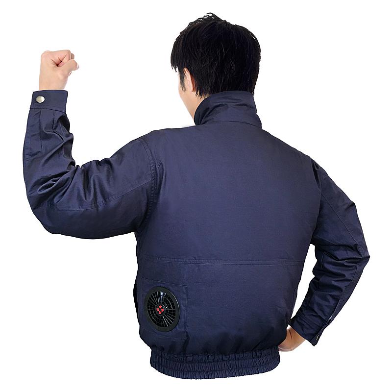 クールジャケット 空調服 長袖 バッテリーセット ファン付き作業服 インディゴ Lサイズ LLサイズ 3Lサイズ |  | 05